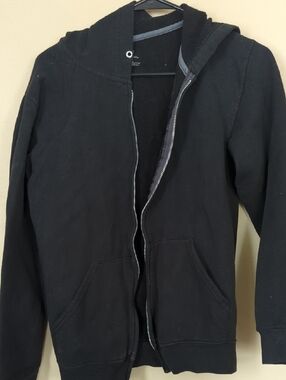Fruit of the Loom Men's Black Full-Zip Hooded Sweatshirt
